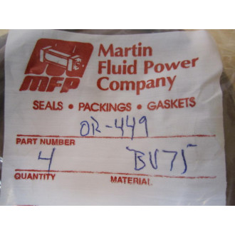 Martin Fluid OR-449BV75 Pack Of 4 O-Rings