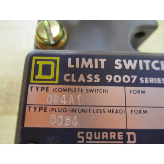 Square D 9007 C54A1 Limit Switch With Roller Ser A - Used