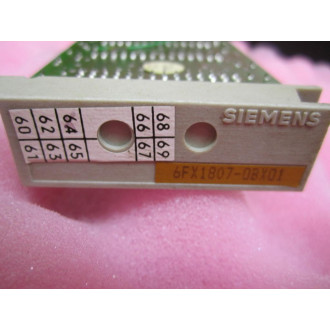 Siemens 6FX1807-0BX01 Ram Module 6FX18070BX01 - Used