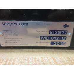 Seepex MD 012-12 Metering Pump Part MD01212 - Used
