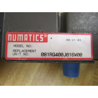 Asco Numatics 081RQ400J016W00 Valve - New No Box
