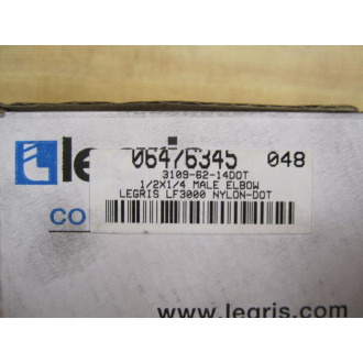 Legris 3109 62 14DOT Male Elbow (Pack of 10)