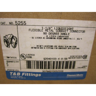 Thomas And Betts 5255 1-14 Inch Connectors (Pack of 5)