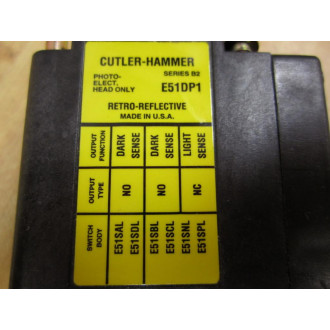 Cutler Hammer E51-DP1 Eaton Photoelectric Head E51DP1 Series B2