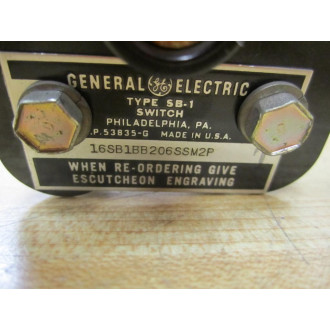 GE General Electric 16SB1BB206SSM2P Switch - Used