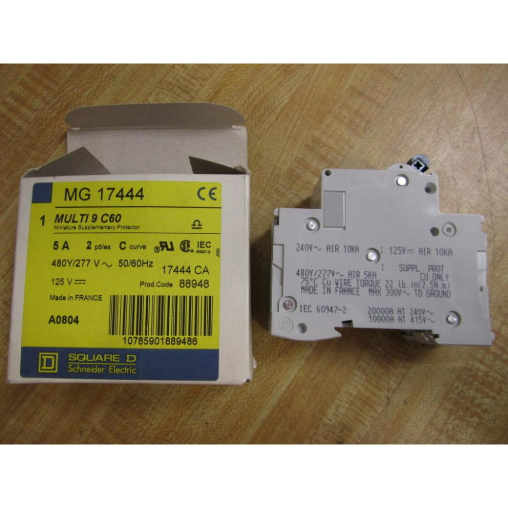 Square DMerlin Gerin 17444 Circuit Breaker  MG17444