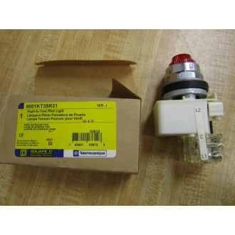 Square D 9001KT35R31 Pilot Light Red