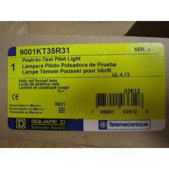 Square D 9001KT35R31 Pilot Light Red