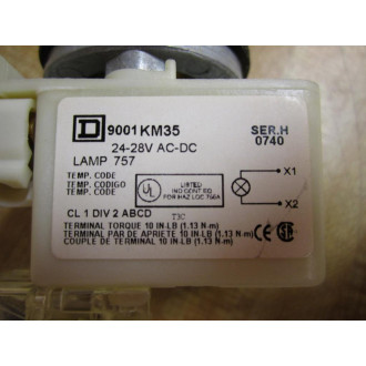 Square D 9001K3L35RH13 Illuminated Pushbutton