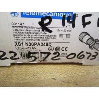 Telemecanique XS1-N30PA349D Proximity Switch XS1N30PA349D