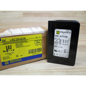 Square D 9080 LBC263206 Power Distribution Block