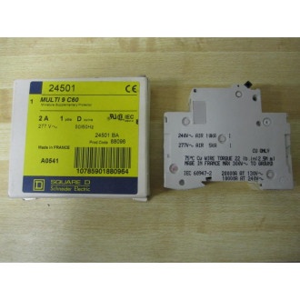 Square D 24501 Merlin Gerin Breaker 2A MG24501 Schneider