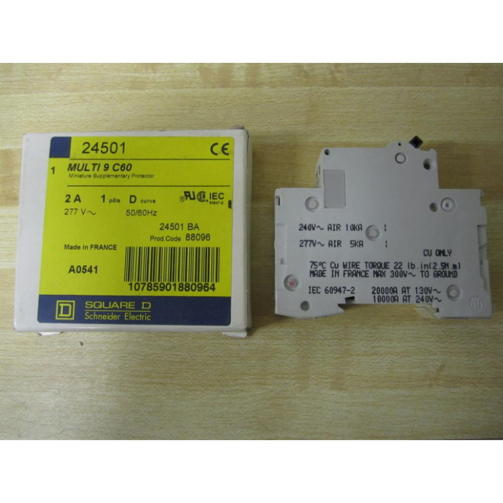 Square D 24501 Merlin Gerin Breaker 2A MG24501 Schneider