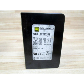 Square D 9080 LBC263206 Power Distribution Block