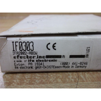 IFM Efector IF0303 Sensor IFA2002-ABOW
