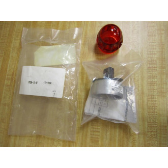Pyle National PON-5-R Indicator Light With Red Globe P0N-5-R
