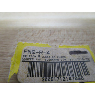 Buss FNQ-R-4 Bussmann Fuse Cross Ref 6F117 (Pack of 9) - New No Box