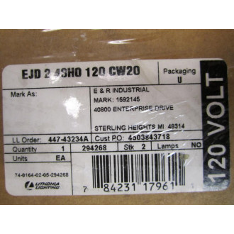 Lithonia Lighting EJD 2 48HO 120 CW20 Fixture