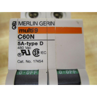 Merlin Gerin 17454 Square D Breaker 5A MG17454 Schneider - New No Box