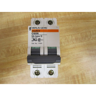 Merlin Gerin 17454 Square D Breaker 5A MG17454 Schneider - New No Box