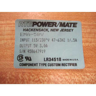 RTE PowerMate EMA-5BV Power Supply EMA5BV - New No Box
