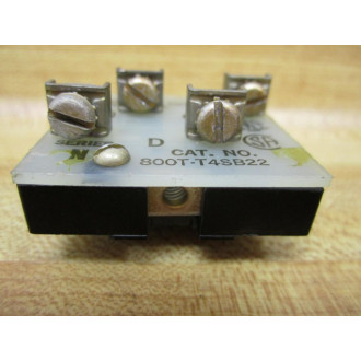 Allen Bradley 800T-T4SB22 Contact Block 800TT4SB22 Series N - Used