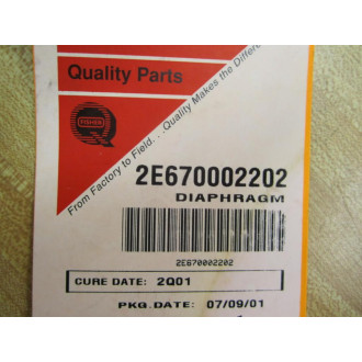 Fisher Controls 2E670002202 Diaphragm E130-F22 34-40 - New No Box