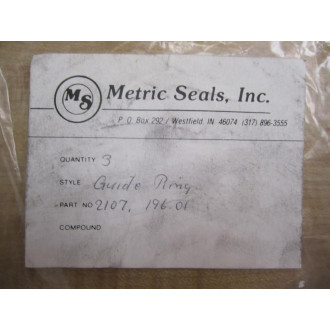 Metric Seals 2107.196.01 210719601 Guide Ring Bag Of 3
