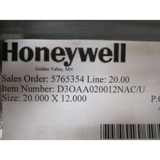 Honeywell D3OAA020012NACU Duct Vent D3OAA020012NACU