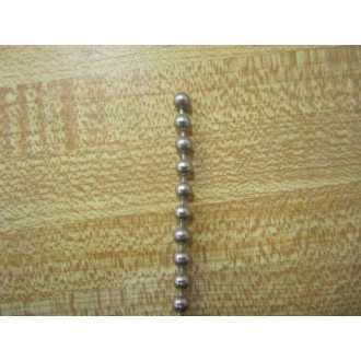 Pasco 1124 Brass Bead Chain Length 200' Nickel Plated - New No Box