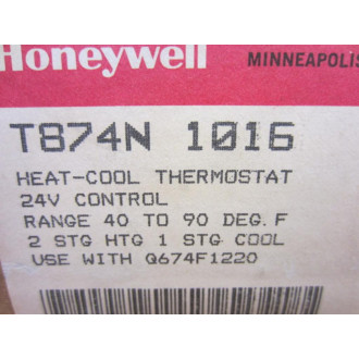 Honeywell T874N-1016 Thermostat T874N1016