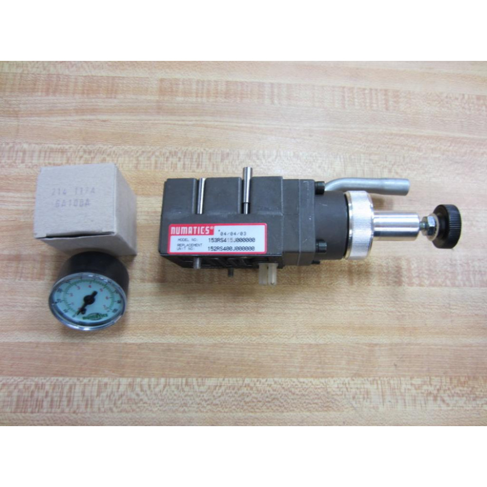 Numatics 153RS415J000000 Regulator Valve With Gauge - New No Box