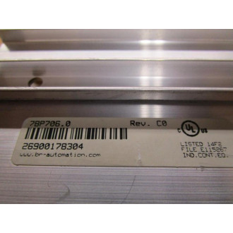 BR Automation 7BP706.0 Module Rack 7BP7060 With End Hardware Attachments - New No Box