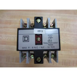 Square D 8501-XO60-V02 Relay 8501-X060-V02 .