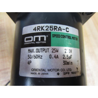 Oriental Motor 4RK25RA-C Speed Control Motor 4RK25RAC - New No Box