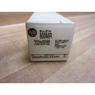 Allen Bradley 800MR-QAL24GAK Small Round Illuminated Push Button