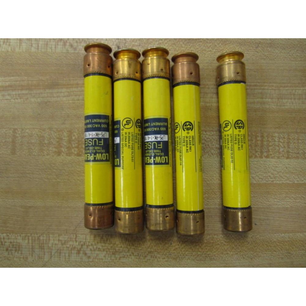 Bussmann LPS-RK-1 410SP Low Peak Fuse Pack Of 5 - New No Box