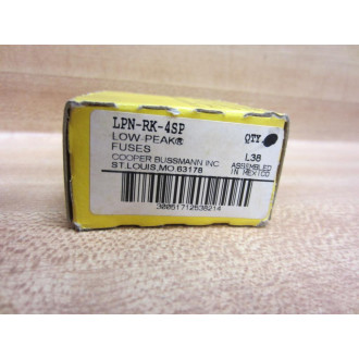 Bussmann LPN-RK-4SP Low-Peak Fuse LPNRK4SP (Pack of 8)