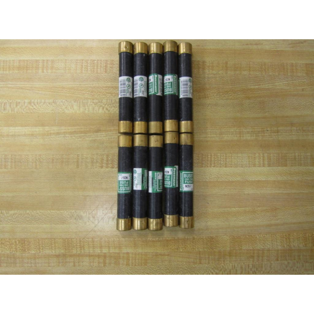 Bussmann NOS-7 Fuse N0S-7 (Pack of 10) - New No Box