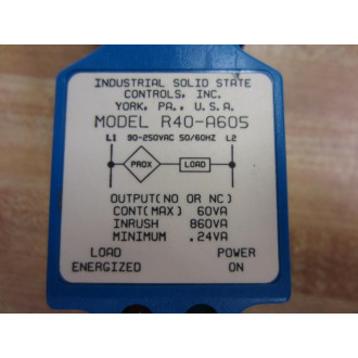 ISSC R40-A605 ISSC R40A605 Proximity Switch - Used