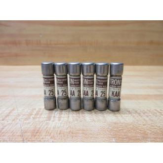 Buss KAA-25 Bussmann Tron Fuse KAA25 (Pack of 6) - New No Box