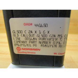 Norgren GL500 Clamp Gripper GL500C - New No Box