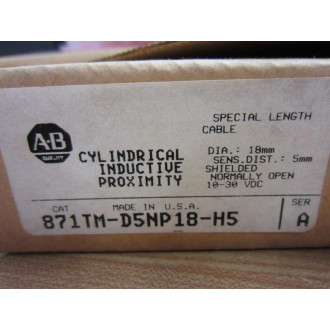 Allen Bradley 871TM-D5NP18-HX Proximity Switch 871TMD5NP18HX