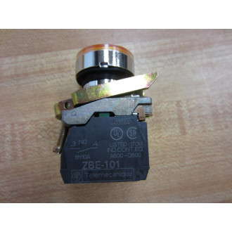 Telemecanique XB4-BW35B5 Push Button Led - Orange XB4BW35B5