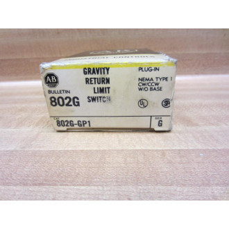 Allen Bradley 802G-GP1 Gravity Return Limit Switch 802GGP1 Series G