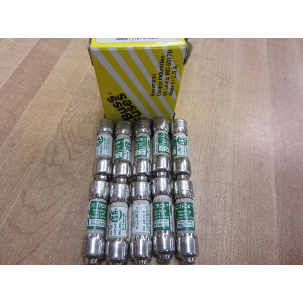 Buss FNQ-R-1-12 Bussmann Fuse Cross Ref 1CT88 (Pack of 10)