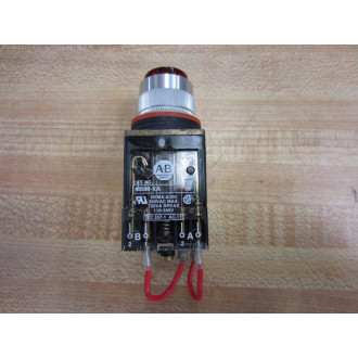Allen Bradley 800MR-QTL24R Pilot Light - Push To Test Series D