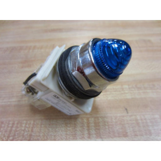 Square D 9001KT1L9 Blue Pilot Light - Push To Test