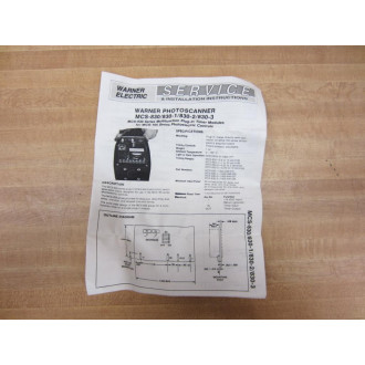 Warner Electric MCS-830 Plug-In Timer Module MCS830 - New No Box