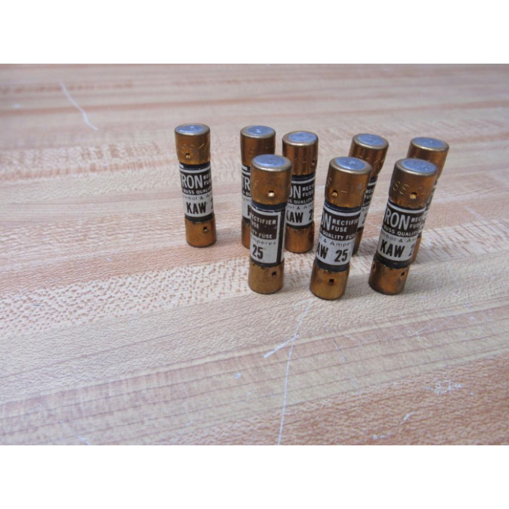 Bussmann KAW-25 Tron Rectifier Fuse 25 Amps (Pack of 8) - New No Box